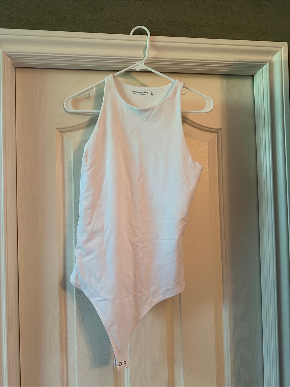 Abercrombie & Fitch White high neck Bodysuit